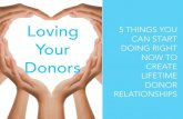 Loving Your Donors