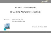 Recticel Annual Results 2011