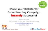 Make your kickstarter crowdfunding campaign insanely successful