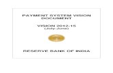 Reserve Bank of India - Payment System Vision Document 2012