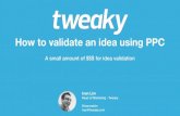 How to validate a Startup Idea using PPC