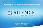 Silence Therapeutics - Gene Silencing - Corporate Presentation September 2011