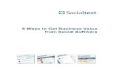 6 Ways To Get Business Value From Social Software