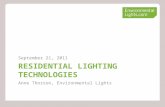 Residential lighting technologies