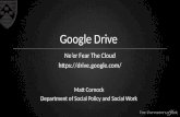 Google Drive and Google Docs Training Session for Higher Education