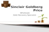 Wholesale debt recovery service  sinclair goldberg price
