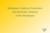Workplace Violence Prevention and Domestic Violence in the Workplace Training by ESF