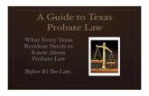 A Guide To Texas Probate Law