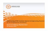 Optimizing STM Content Spend & Improving Access by Re-Engineering Workflows