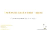 The service desk is dead – again!