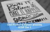 Goal product partner planning o gcdp all tiers