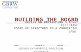 Creating an Effective Board of Directors in a Commercial Bank