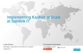 Implementing kanban at scale at sandvik IT