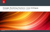 Google Ranking Factors : Live Webinar by Warren Lee