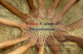 Cross cultural Negotiations
