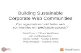 Building Sustainable Corporate Web Communities