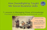 How swordfighting taught me social business skills