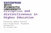Annual Lecture and Awards Ceremony 2013: Wendy Purcell - Disruption and Distinctiveness in Higher Education