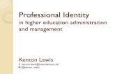 Development and Skills Conference 2013: Kenton Lewis - professional identity