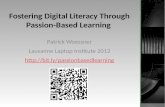 Passion Based Learning: Lausanne 2012