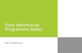 Data Warehouse Programme Notes