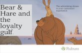 Bear and Hare - better customer loyalty, lower costs.