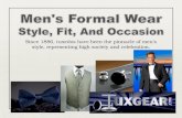 Mens Formal Wear Style Fit And Occasion