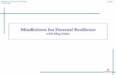 Mindfulness for Personal Resilience