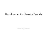 Developmentof luxurybrandspart1introduction