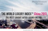 World luxury index™ china 2013