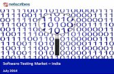 Market Research Report : Software testing market in india 2014 - Sample