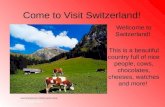 Come to visit switzerland