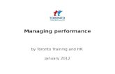 Managing performance January 2012