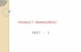 Product management and product life cycle