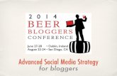 Advanced Social Media For Bloggers - EBBC14