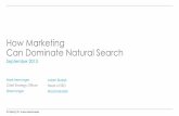 How marketing can dominate natural search