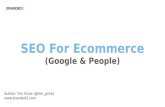 SEO for Ecommerce (Google & People)