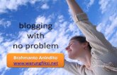Blogging With No Problem