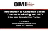 Intro to Campaign-Based Content Marketing and SEO
