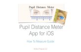 Pupil Distance Meter for iOS. How To Measure PD (pupillary distance).