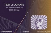 Text 2 Donate
