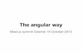 The angular way   19 october 2013 Gdańsk