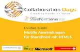 Collaboration Days 2011 - Mobile Anwendungen für SharePoint mit HTML5