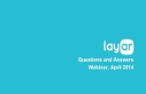 Layar April 24th 2014 Webinar - Monthly Q&A