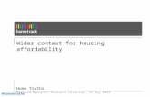 Home Truths: Wider context for housing affordability