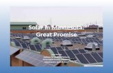 Solar in Minnesota: Great Potential