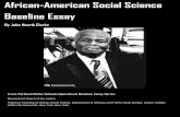 African-American Social Science Baseline Essay, Dr. John Henrik Clarke
