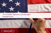 Public Opinion Landscape - Health Care