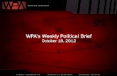 WPA's Weekly Political Brief