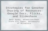 Strategies For Greater Sharing
